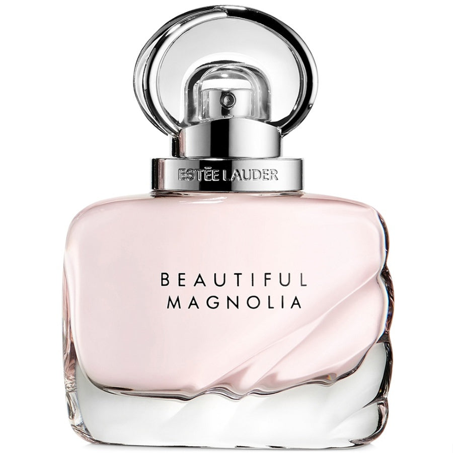 Estée Lauder Beautiful Magnolia perfume bottle on a white background