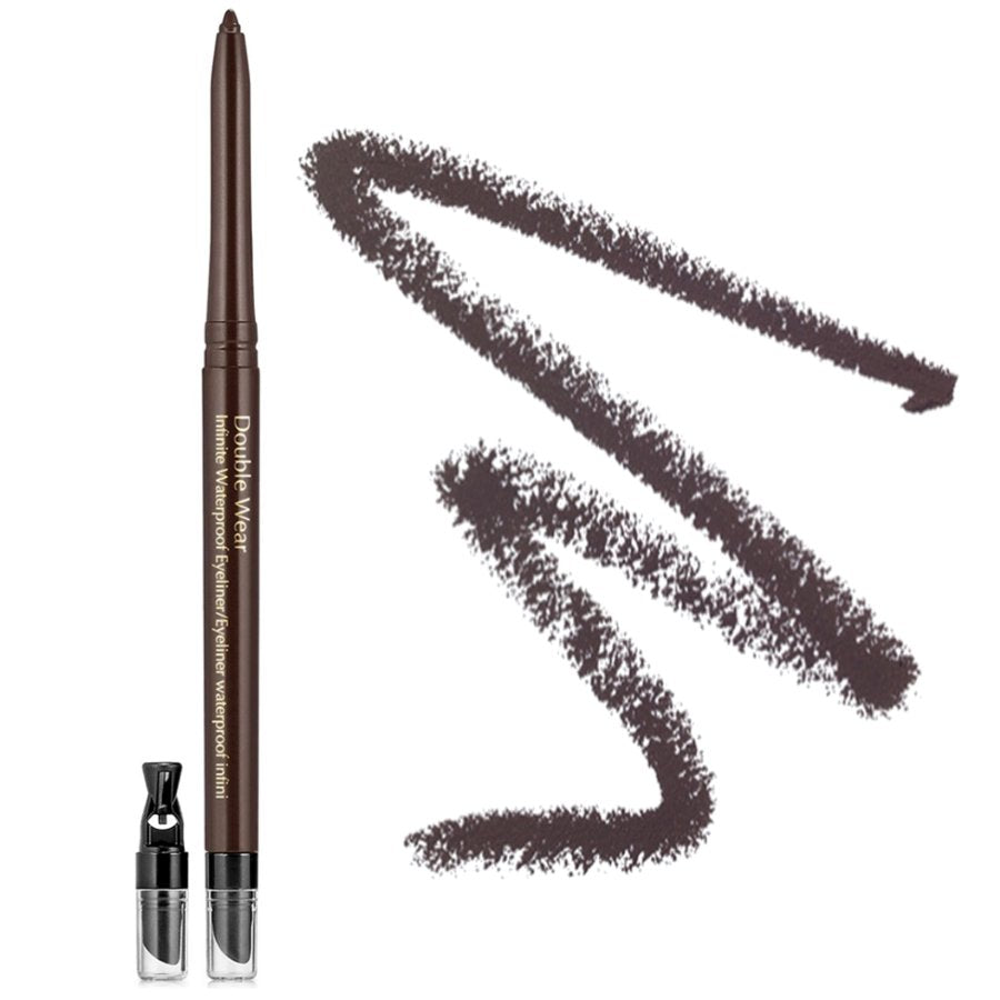 Eyeliner pen with sample of liner on a white background