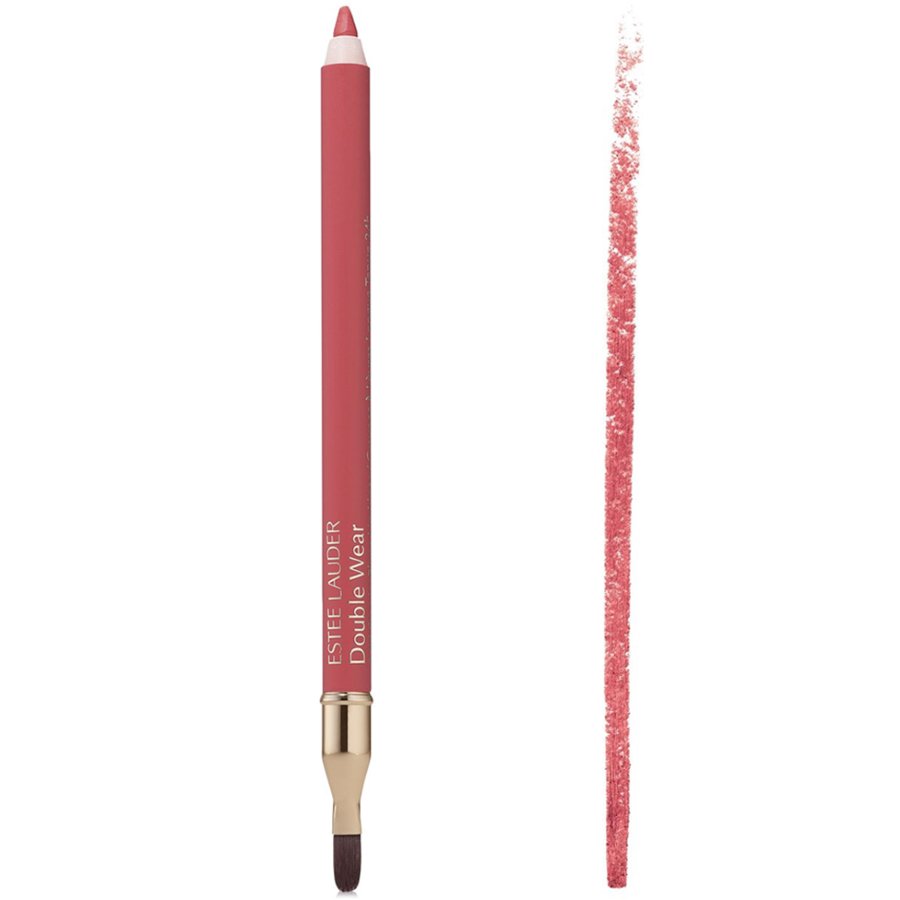 Estée Lauder Double Wear lip liner pencil with color swatch on white background