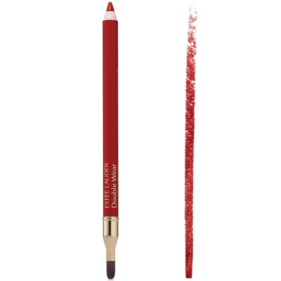 Estée Lauder Double Wear lip liner pencil with color swatch on white background