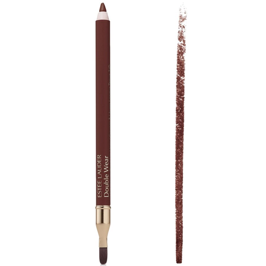 Estée Lauder Double Wear lip liner pencil with color swatch on white background