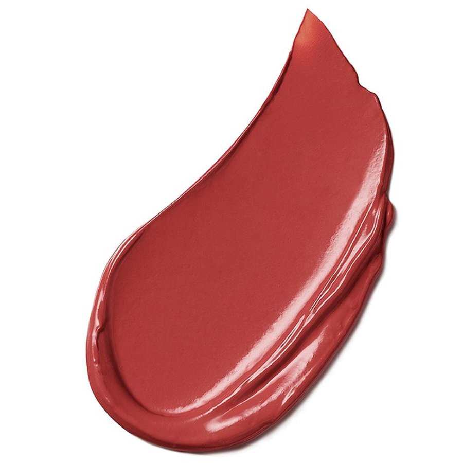 Red lipstick swatch on a white background