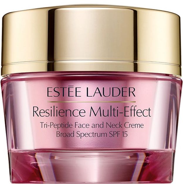 Estée Lauder Resilience Multi-Effect cream jar with gold lid