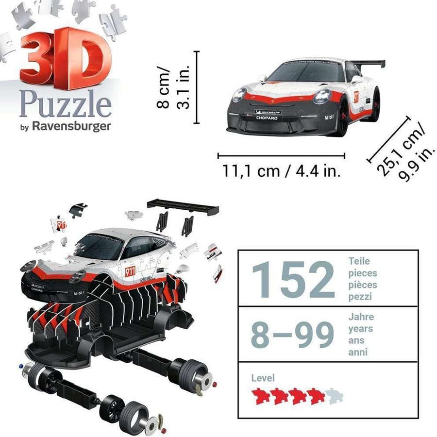 RAVENSBURGER 108 PC Puzzle - 3D Porsche 911 – McCaulou's