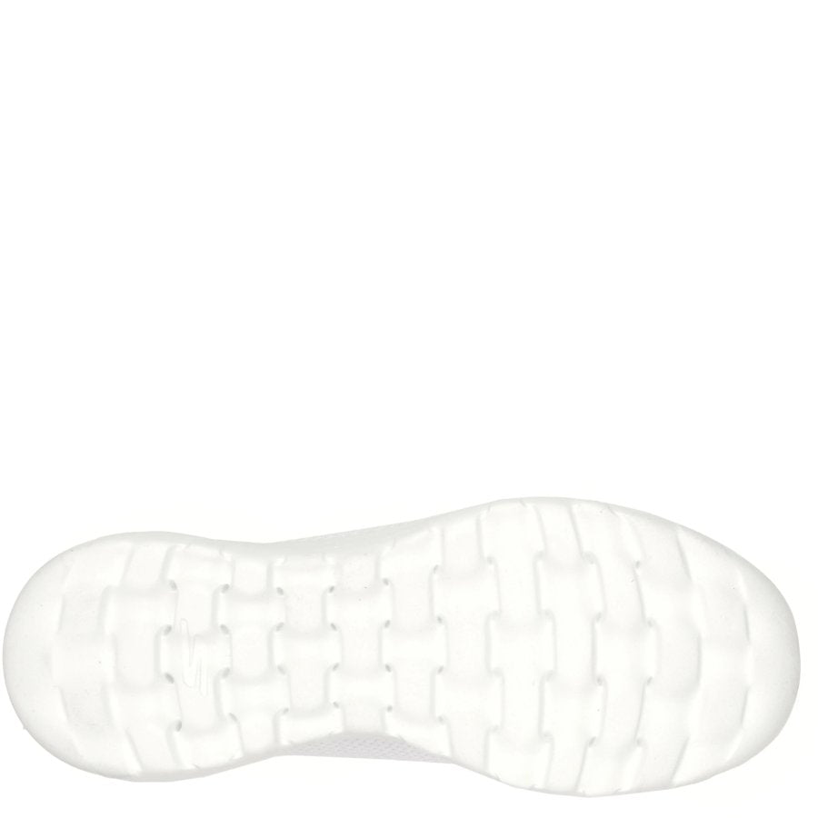 Close-up of a white shoe sole on a white background