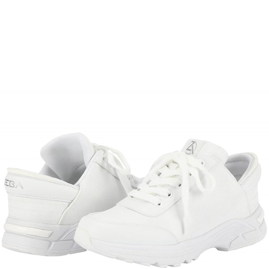 ZEBA Womens Hands-Free Slip-On + Free Sock - Snow White