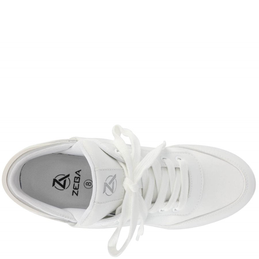 ZEBA Womens Hands-Free Slip-On + Free Sock - Snow White